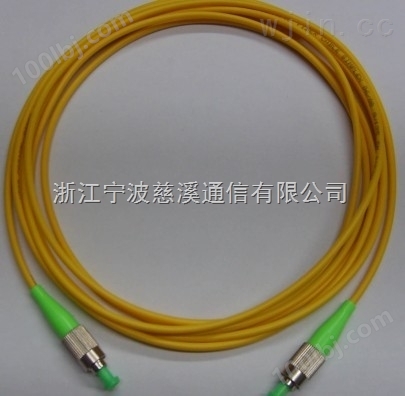 LC-FC 3米单模双芯电信级光纤跳线 黄色