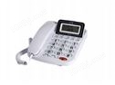 国威GW17B来电显示电话机,白色办公电话,大屏显示可翻转