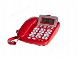 国威GW17B电话机,红色大屏幕来电显示电话机,家用办公电话