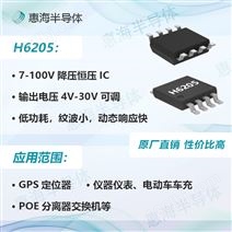 惠海半导体100V耐压3A电动车手机充电器降压芯片H6205