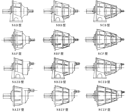 NGW行星齿轮箱结构形式